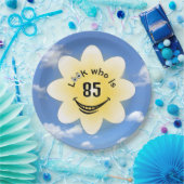 85e verjaardag Zomerzon en wolken Papieren Bordje (Feest)