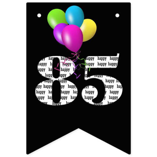 85e verjaardagsballonnen vlaggetjes (Tweede vlag)