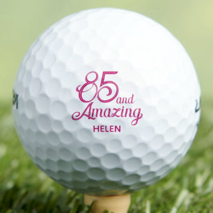 85e verjaardagscadeau voor haar - 85 en geweldig golfballen