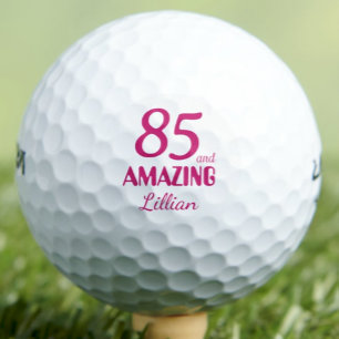 85e verjaardagscadeau voor vriendin Roze Stijlvol Golfballen