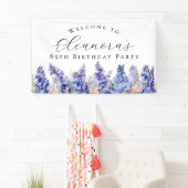 85e Verjaardagsfeest Juli Geboorte Bloem Welkom Spandoek (Insitu)