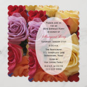 85e verjaardagsfeestje Multi Color Rozen Kaart (Voorkant / Achterkant)