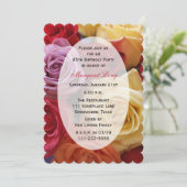85e verjaardagsfeestje Multi Color Rozen Kaart (Staand voorkant)