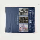 85e verjaardagsfotocollage backdrop banner wandkleed (Voorkant (horizontaal))