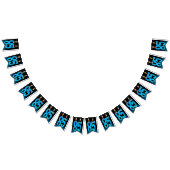 85e verjaardagskaarsen met oogballen vlaggetjes (Alle)