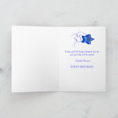 85e verjaardagskaart met abstracte vierkantjes. kaart (Binnen)