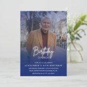 85e verjaardagsuitnodiging Verjaardagsdiner Foto M Kaart (Staand voorkant)