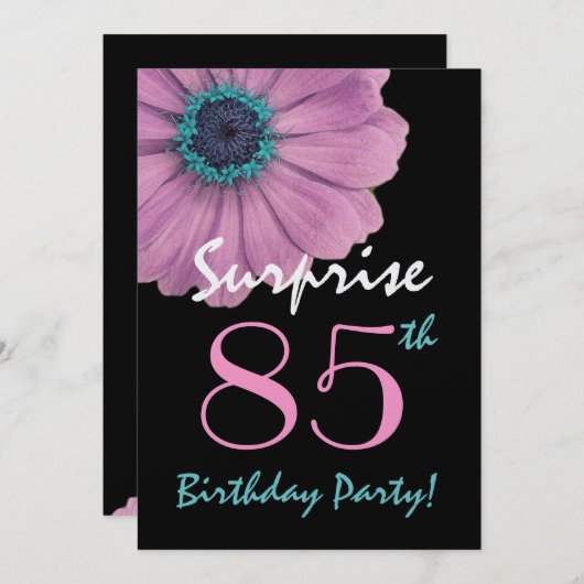 85e verrassingsdag  roze dagboek kaart (Voorkant / Achterkant)