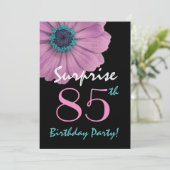 85e verrassingsdag  roze dagboek kaart (Staand voorkant)