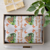 85E VIERDERDAG GEBLESSEERD DOOR GOD BUTTERFLY DESI TISSUEPAPIER (Geschenk)