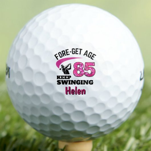 85ste Golfcadeau voor Moeder - Swingende 85 Aangep Golfballen