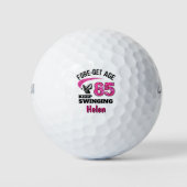 85ste Golfcadeau voor Moeder - Swingende 85 Aangep Golfballen (Voorkant)