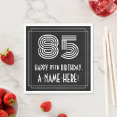 85ste verjaardag: Art Deco geïnspireerd look "85" Servet (Insitu)