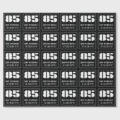 85ste verjaardag: Art Deco Geïnspireerde look "85" Cadeaupapier (Vlak)