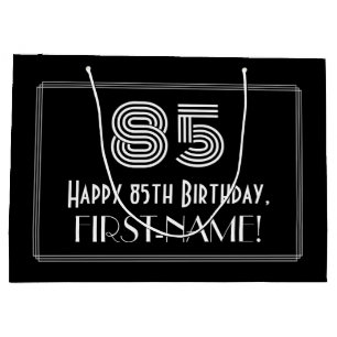 85ste verjaardag — Art Deco geïnspireerde look "85 Groot Cadeauzakje