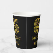 85ste verjaardag: Art Deco Geïnspireerde look "85" Papieren Bekers (Rechts)