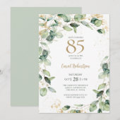 85ste verjaardag Eucalyptus Kaart (Voorkant / Achterkant)