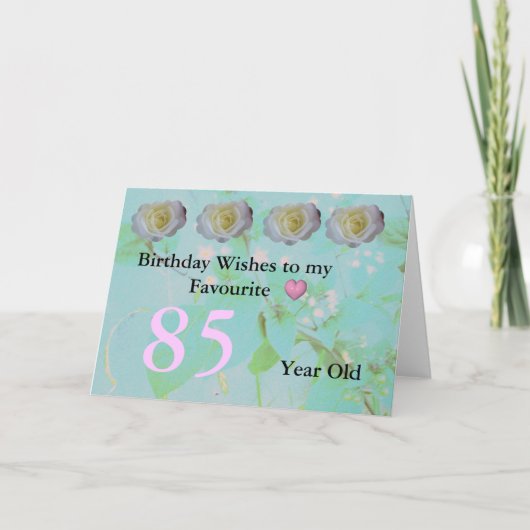 85ste verjaardag kaart (Voorkant)