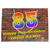 85ste verjaardag: Leuke, graffiti-geïnspireerde re Groot Cadeauzakje (Voorkant)