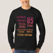 85ste verjaardag Mannen Vrouwen Grappig 85 jaar ou T-shirt (Voorkant)