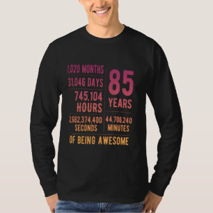 85ste verjaardag Mannen Vrouwen Grappig 85 jaar ou T-shirt