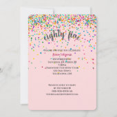 85ste verjaardagsfeestje confetti uitnodiging (Voorkant)