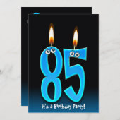 85ste verjaardagsfeestje kaart (Voorkant / Achterkant)