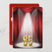 85ste verjaardagsfeestje kaart (Voorkant / Achterkant)