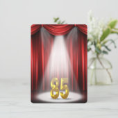 85ste verjaardagsfeestje kaart (Staand voorkant)