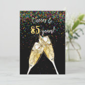 85ste verjaardagsfeestje kaart (Staand voorkant)