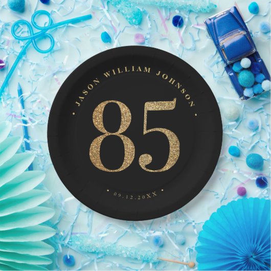 85ste verjaardagsfeestje papieren bordje (Feest)