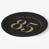 85ste verjaardagsfeestje papieren bordje (Gekanteld)