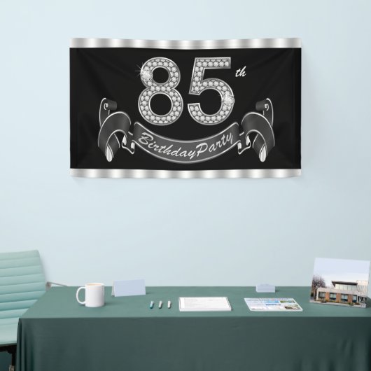85ste verjaardagsfeestje spandoek (Beurs)