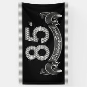 85ste verjaardagsfeestje spandoek (Verticaal)