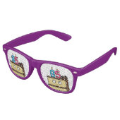 85ste verjaardagstaart met kaarsen retro zonnebril (Gekanteld)