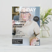 85ste verjaardagsuitnodiging voor haar Magazine Ho Kaart (Staand voorkant)