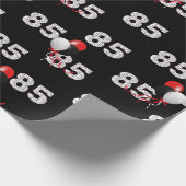 85th Birthday Balloon Bouquet Wrapping Paper Cadeaupapier (Hoek)