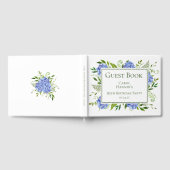 85th Birthday Blue Hydrangeas Gastenboek (Volledig)