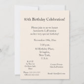 85th Birthday Celebration!-White Lily Bouquet Kaart (Achterkant)