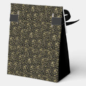 85th Birthday Gold Glitter Roses Thank You Bedankdoosjes (Achterkant)