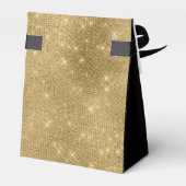 85th Birthday Gold Thank You Favor Box Bedankdoosjes (Achterkant)