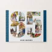 85th Birthday Number 85 Custom Photo Collage Legpuzzel (Horizontaal)