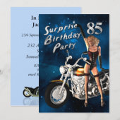 85th Birthday party Invitation Kaart (Voorkant / Achterkant)