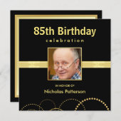 85th Birthday Party Invitations - Foto optioneel Kaart (Voorkant / Achterkant)