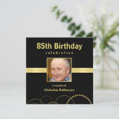 85th Birthday Party Invitations - Foto optioneel Kaart (Staand voorkant)