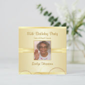 85th Birthday Party Invitations - Foto optioneel Kaart (Staand voorkant)