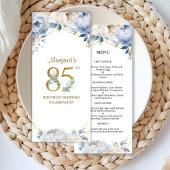 85th Birthday Party Menu