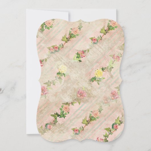 85th Birthday Party Scroll Lijst met  Rozen Kaart (Achterkant)