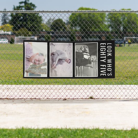 85th Birthday Photo Banner (Insitu)
