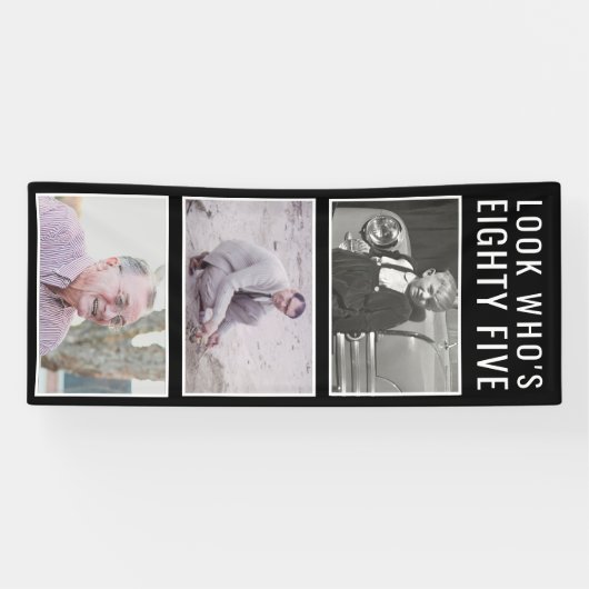 85th Birthday Photo Banner (Horizontaal)